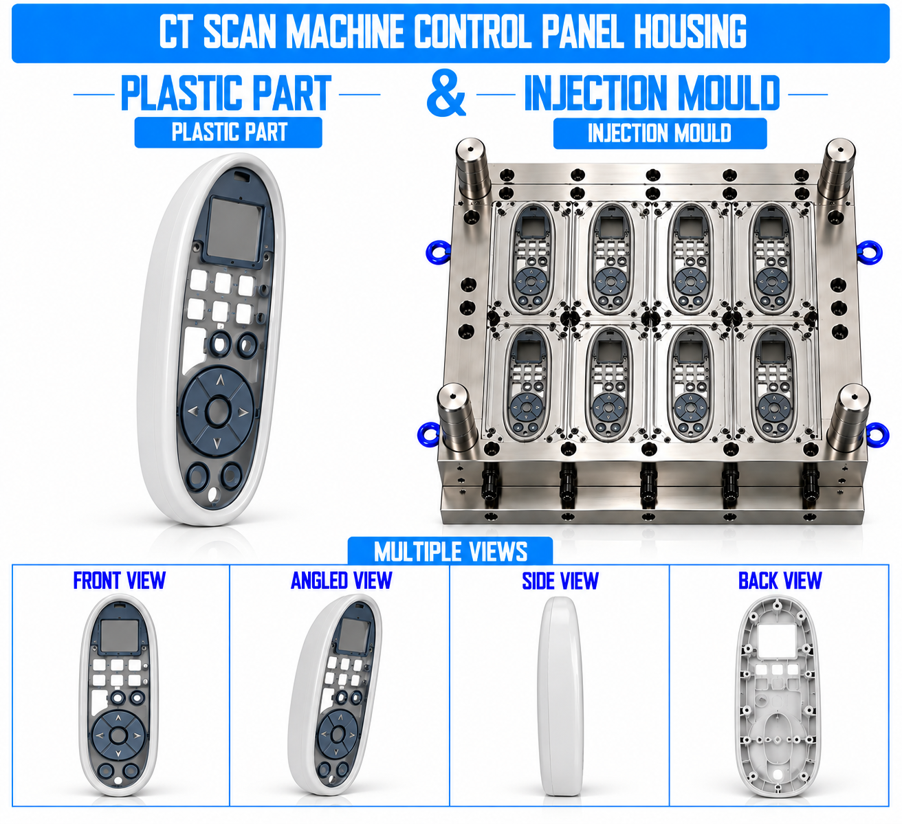 CT Scan Machine Plastic Control Panel Housing Mould and Moulding Service